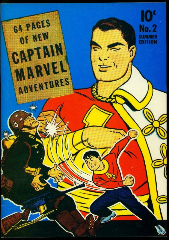 Flashback #15 1974- Captain Marvel Adventures #2 reprint rare golden age VF