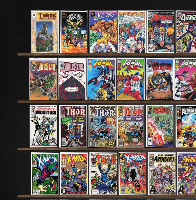 Huge Lot 150+ Comics with The Avengers, Thor, Will To Power, X-Factor & More!