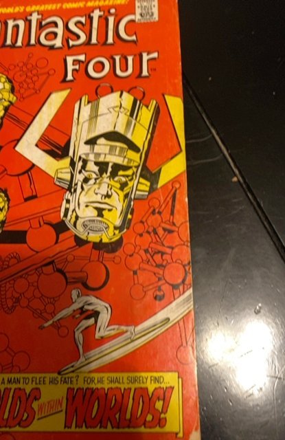 Fantastic Four #75 (1968) the world within worlds surfer/Galactus