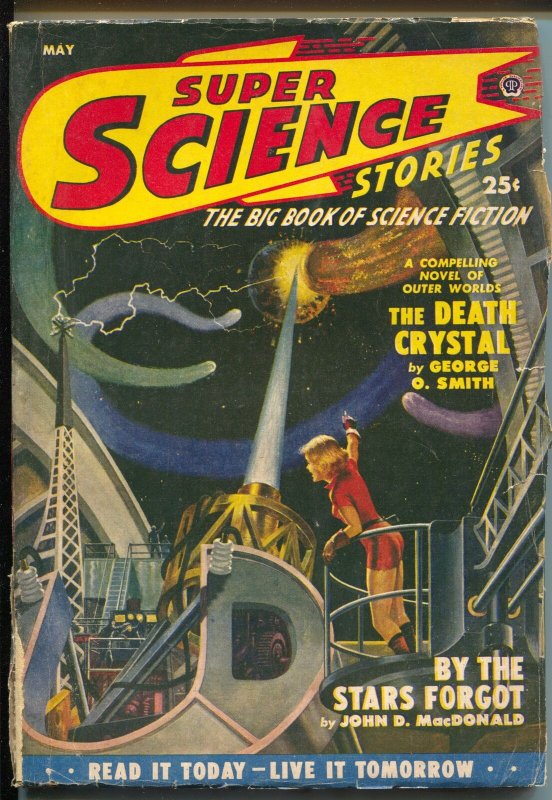 Super Science Stories 5/1950-Popular-CanadianJohn D MacDonald-Simak-VG