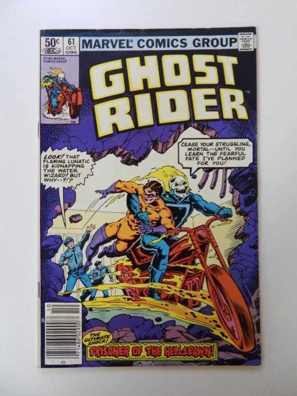 Ghost Rider #61 Newsstand Edition (1981) FN- condition