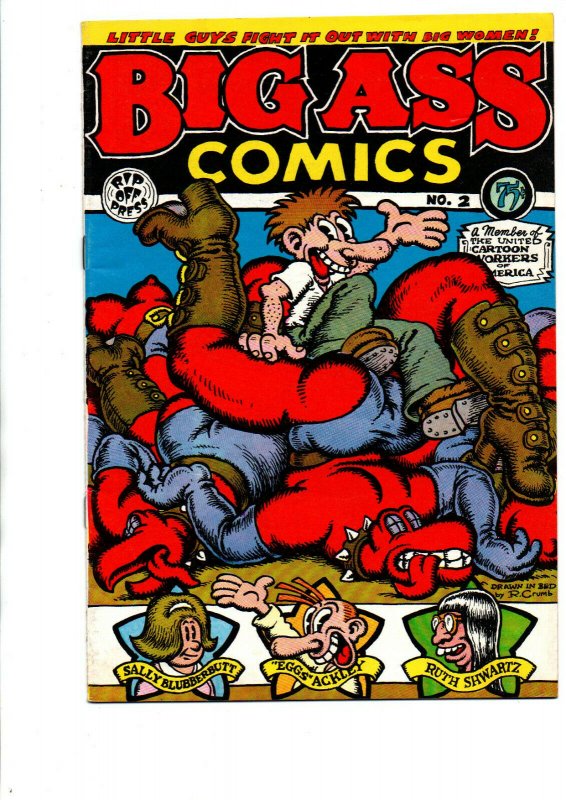 Big Ass Comics #2 - R Crumb - 4th Print - Underground - 1975 - FN/VF