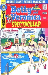 Archie Giant Series Magazine #214 FAIR ; Archie | low grade comic Bikini 1973 Be