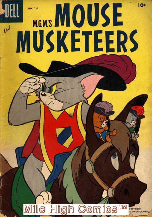 MGM'S MOUSE MUSKETEERS (1956 Series) #1 FC #711 Fair Comics Book