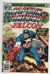 CAPTAIN AMERICA #214, VF/NM, Jack Kirby, Falcon, 1968 1977, more CA in store 