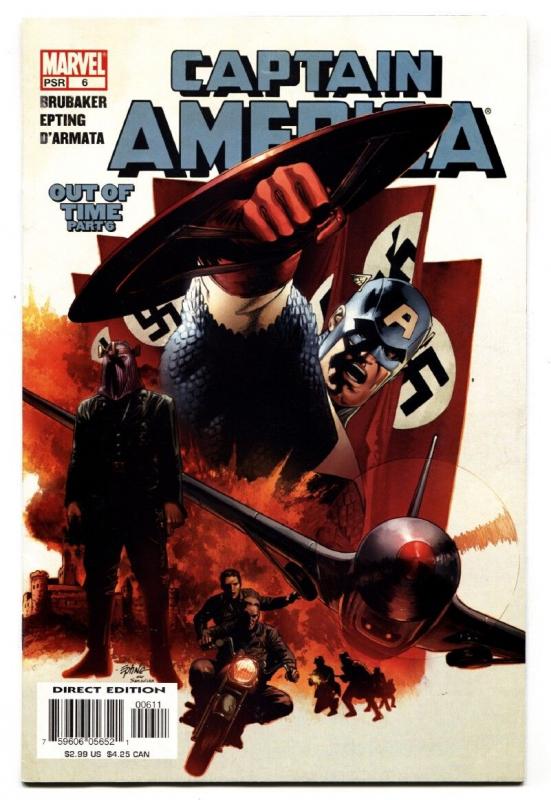 Captain America #6 2005 comic book- 1st WINTER SOLDIER- key issue Brubaker vf