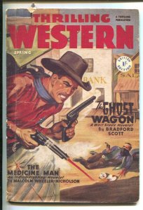 Thrilling Western-Spring 1949-British variant rare-Bradford Scott Walt Slade ...