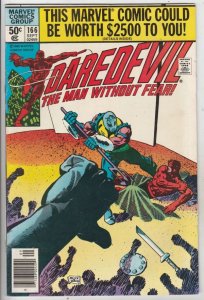 Daredevil #166 (Sep-80) NM- High-Grade Daredevil vs The Gladiator! Frank Miller!