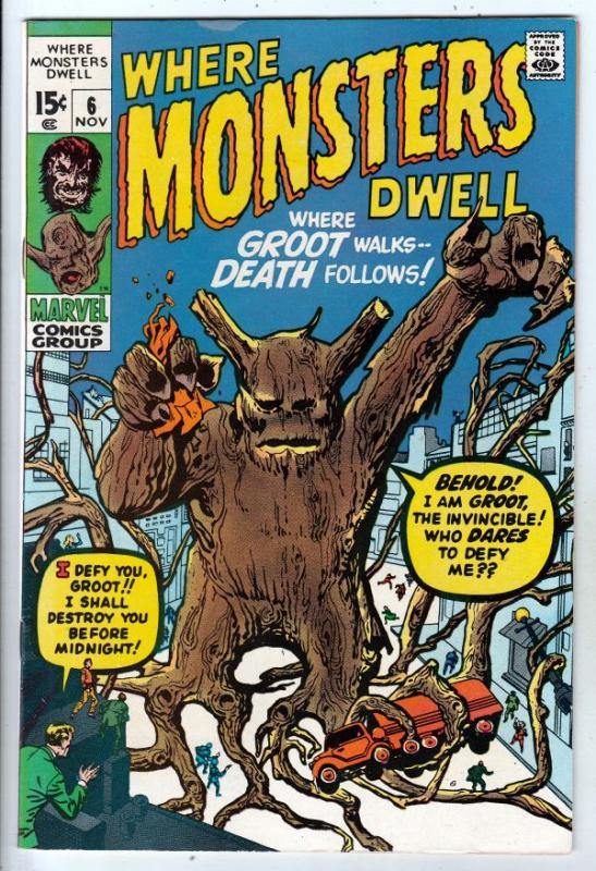 Where Monsters Dwell #6 (Nov-70) VF/NM High-Grade Sporr