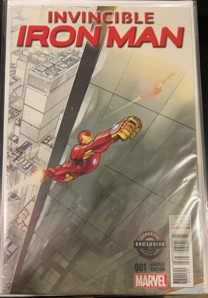 Invincible Iron Man #1 Gamestop Cover (2015) Iron Man 