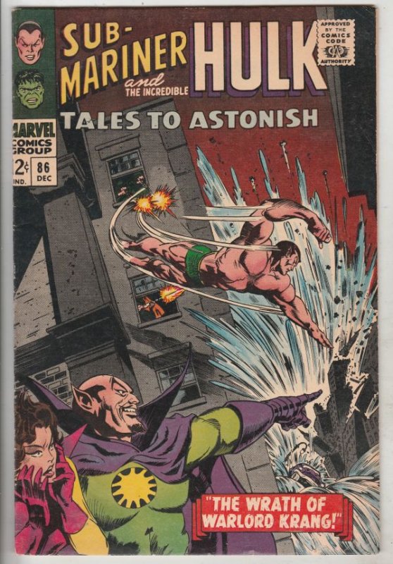 Tales to Astonish #86 (Dec-66) VF/NM High-Grade Incredible Hulk, Namor the Su...