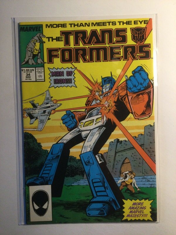 Transformers 34 Near mint- nm- 9.2 Marvel 