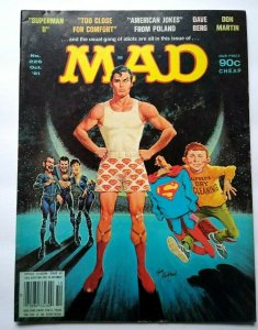 MAD Magazine Superman In Boxers Oct 1981 # 226 TV Parody Too Close For Comfort