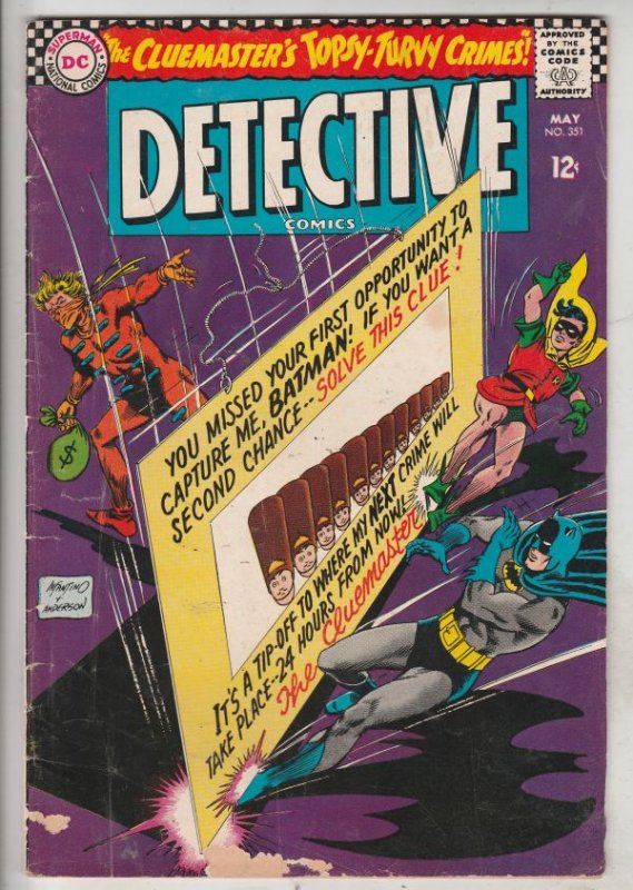 Detective Comics #351 (May-66) VG+ High-Grade Batman