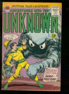 ADVENTURES INTO THE UNKNOWN #153 1964-MAGIC AGENT STORY VG/FN