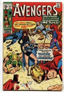 The Avengers #83--1970--1st Valkyrie--Marvel--comic book--VG