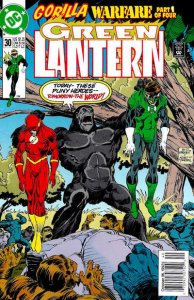 Green Lantern (3rd Series) #30 (Newsstand) VF ; DC | Flash Gorilla Warfare 1