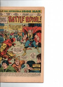 Invincible Iron Man #66 - Gil Kane - Thor vs Iron Man - 1974 - VF