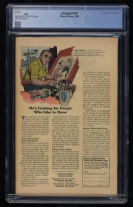Avengers #16 CGC FN 6.0 Hawkeye Scarlet Witch Quicksilver Join!