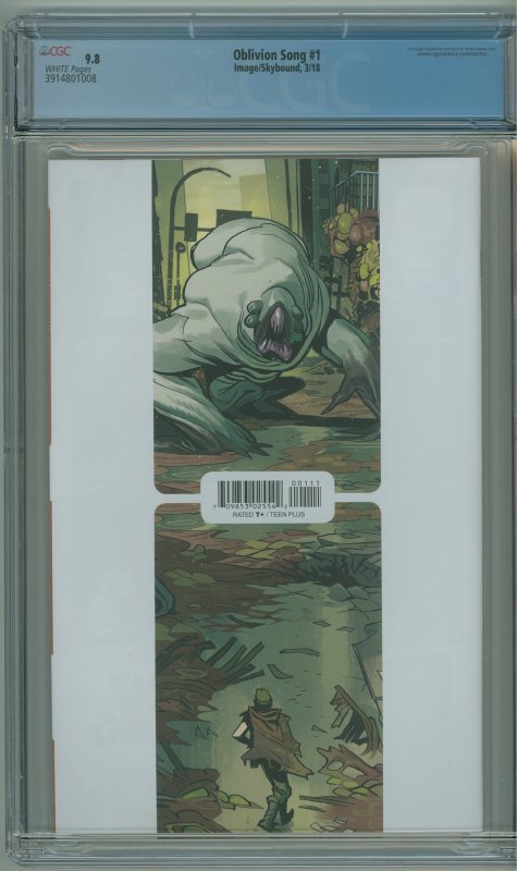 Oblivion Song #1 (2018) CGC 9.8! 1st Appearance of Cole, Bridget & Duncan!