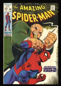 Amazing Spider-Man #69 VG+ 4.5 Kingpin!