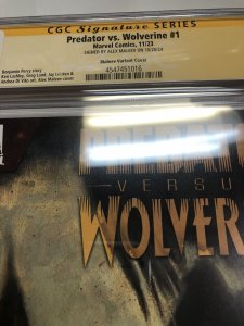 Predator VS Wolverine (2023) # 1 (CGC 9.8) Signed Sketch Alex Maleev * Census =3