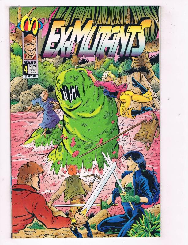 Ex Mutants #4 VF Malibu Comics Comic Book Mason Feb 1993 DE41 AD18