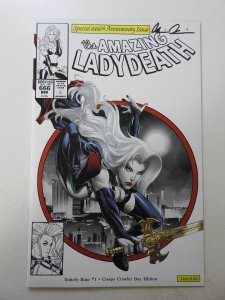 Lady Death: Unholy Ruin #1 Creepy Crawler Day Edition NM Cond! Signed W/ COA!