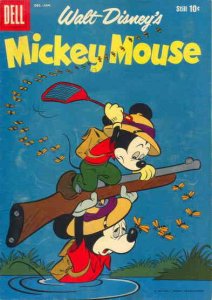 Mickey Mouse (Walt Disney's) #63 FAIR ; Dell | low grade comic December 1958 Hun