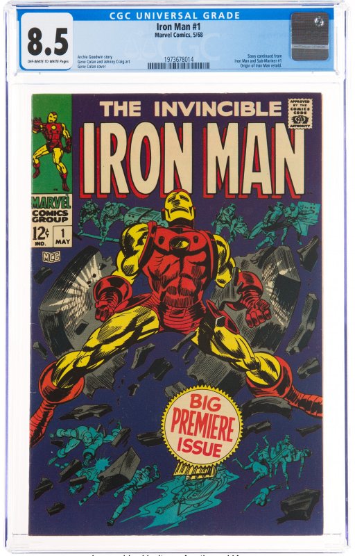 Iron Man #1 (Marvel, 1968) CGC Graded 8.5