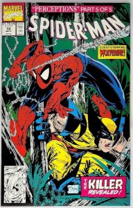 Spider-Man 12 Marvel 1991 VF/NM Todd McFarlane Wolverine Wendigo