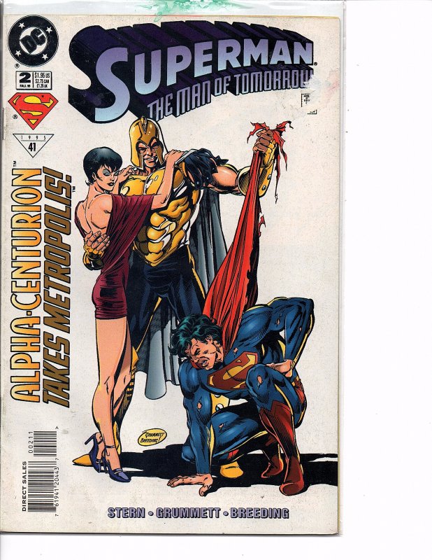 DC Comics Superman The Man of Tomorrow #1, 2 & 3 (slight damage on front cover)