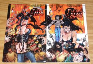 Flesh & Blood: Love and Hate #1-2 VF/NM complete series blindwolf bad girl set