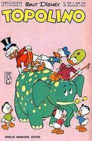 Paperino e l'elefante picchiettato