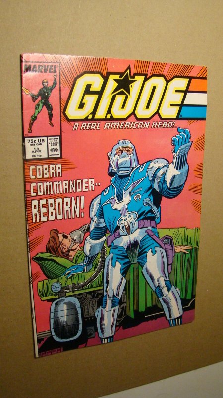 G.I. JOE 58 *SOLID COPY* MARVEL COBRA COMMANDER SNAKE EYES DESTRO