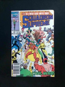 Squadron Supreme #12  MARVEL Comics 1986 VF+ NEWSSTAND