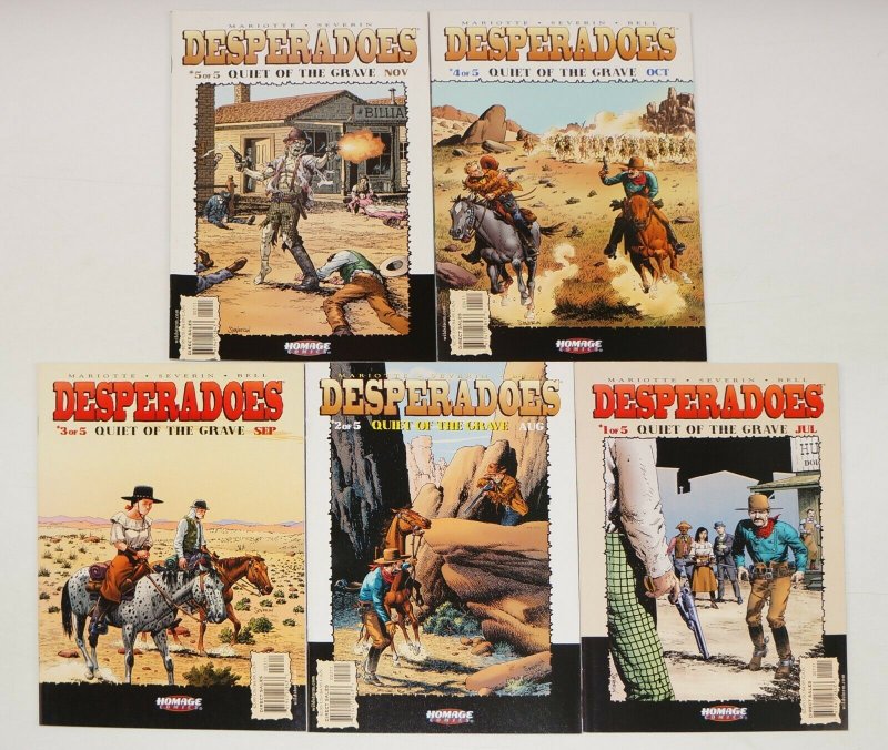 Desperadoes: Quiet of the Grave #1-5 VF/NM complete series  western john severin