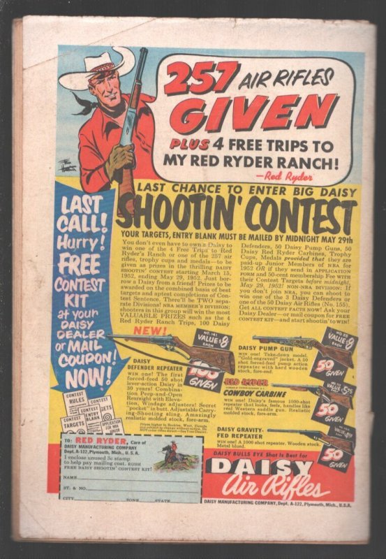 Lash LaRue Western #30  1952 - Fawcett  -VG - Comic Book