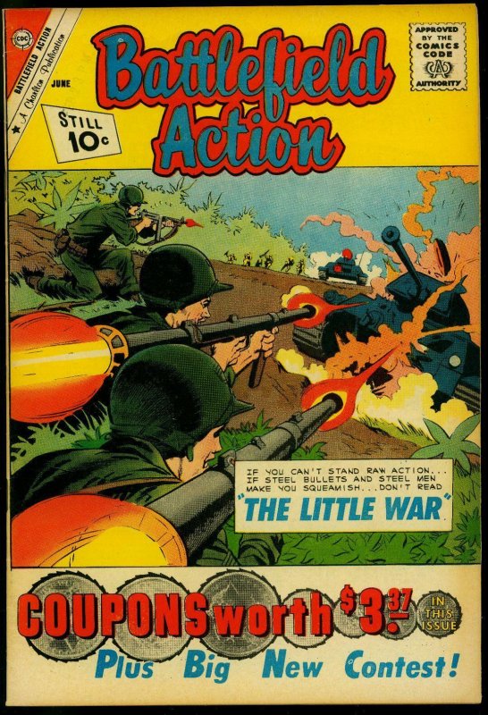 Battlefield Action #36 1961- Charlton War comic- Bazooka cover VF