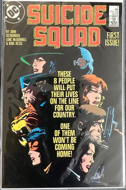 Suicide Squad #1 (1987) 1st appearance of Briscoe, Jihad, Ravan, and Jaculi. NM+