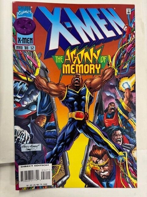X-Men #52 VF/VF+ 1996 1st Cameo Appearance of Bastion Marvel Comics