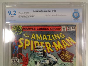 Amazing Spider-Man #190 CBCS 9.2 White Pages Man-Wolf