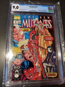 NEW MUTANTS #98 CGC 9.0  1ST APPEARANCE OF DEADPOOL.