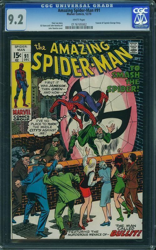 Amazing Spider-Man #91 (1970) CGC 9.2 NM-