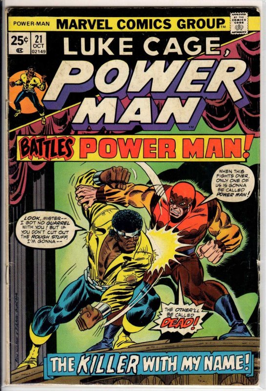 Power Man #21 (1974) 5.5 FN-