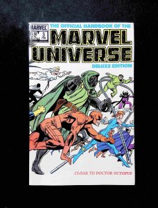 Official Handbook of the Marvel Universe Deluxe Edition #3   1986 VF+