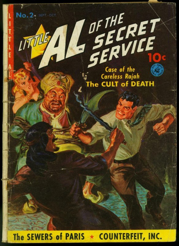 Little Al Of The Secret Service #2 1951-SAUNDERS COVER G