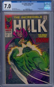 INCREDIBLE HULK #107 CGC 7.0 MANDARIN NICK FURY HERB TRIMPE