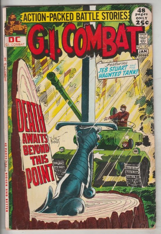 G.I. Combat #151 (Jan-72) VG+ Affordable-Grade The Haunted Tank, Capt.Storm, ...