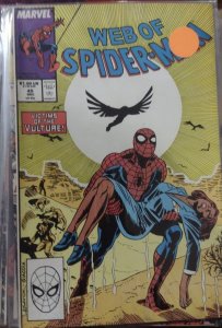 Web of spider-man # 45 1988 marvel disney    victims of the vulture